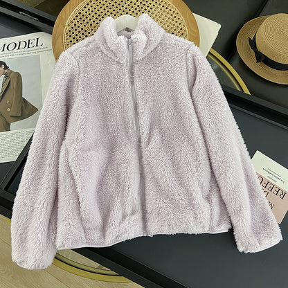 Women's Long Fleece full zip Cardigan