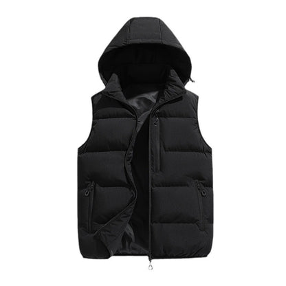 Mens Multi-pocket Waterproof Outdoor Hooded Vest