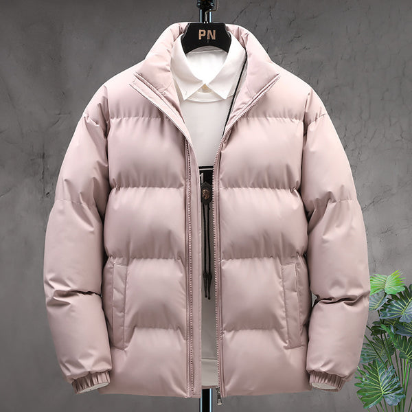 Mens Stand-collar Warm Plus Velvet Jacket - Stuffs & Savers
