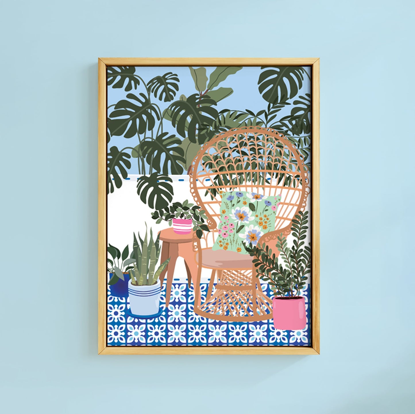 THE GREEK SUMMER PATIO PRINT