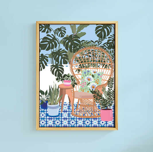 THE GREEK SUMMER PATIO PRINT