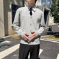 Cable-Knit Sweater Mens And Womens Slim-Fit