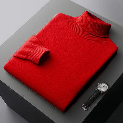 Pull homme à col montant