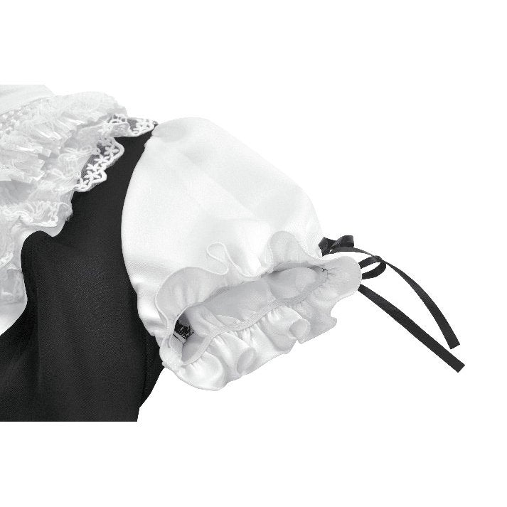 Chemisier noir et blanc en dentelle style cour Dark in Love