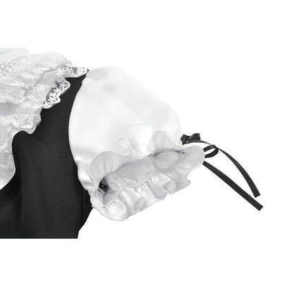 Chemisier noir et blanc en dentelle style cour Dark in Love