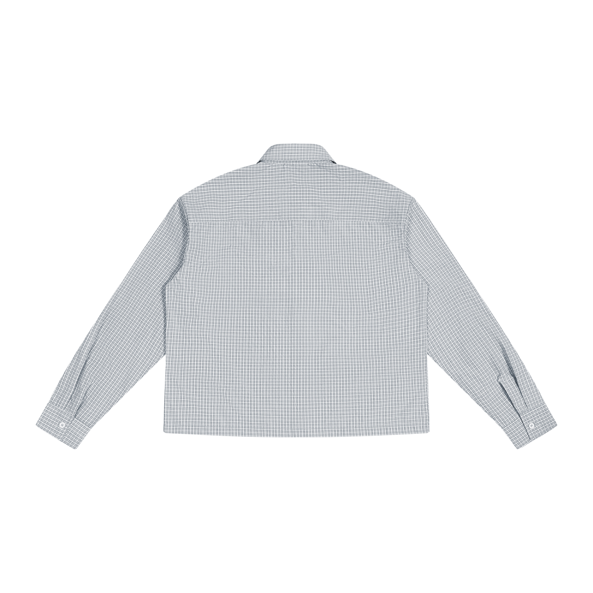 Unisex Boxy Plaid Long Sleeve Shirt