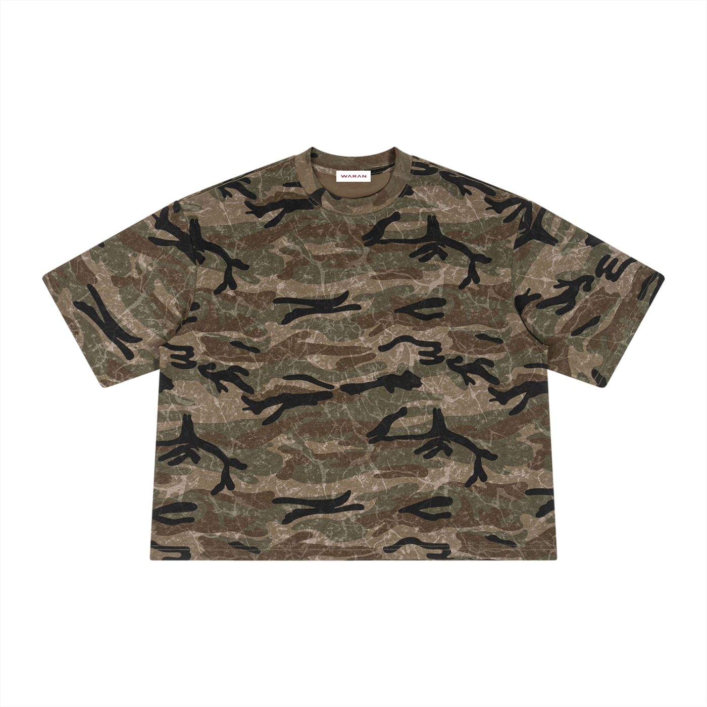 Waran Unisex Boxy Camo Print T-Shirt