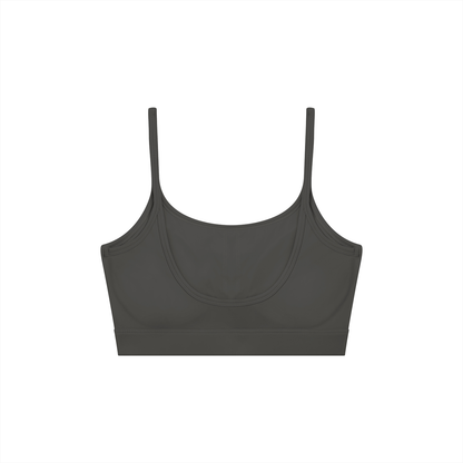 Women's Solid U-Neck Sports Bra