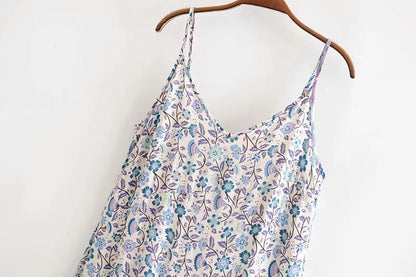 Ethnic suspender skirt