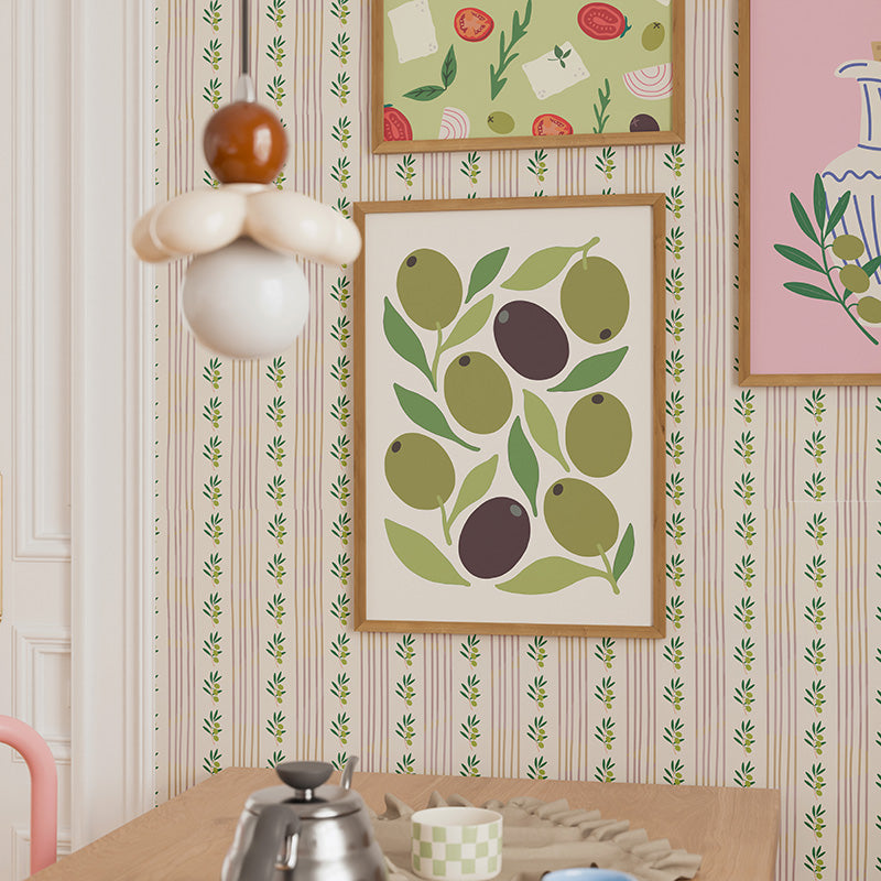 ABSTRACT OLIVE PRINT