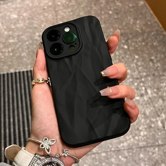 Coque de téléphone en silicone souple anti-plis à la mode pour iPhone 14 13 12 11 15 Pro Max SE X XS XR 8 7 Plus, couleur bonbon, couverture complète