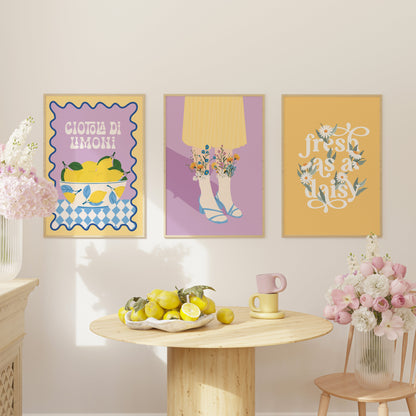 FRESH AS A DAISY YELLOW PRINT