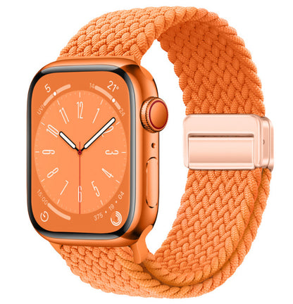 Magnetic Buckle Woven Loop Integrated Strap