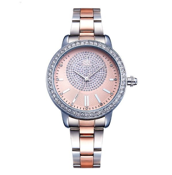 Shengke Bracelet Montre à quartz femme