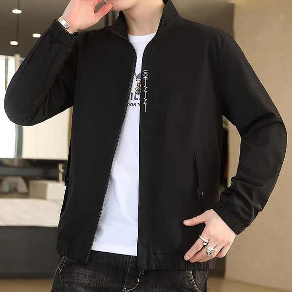 Men's Baseball-Style Casual Jacket