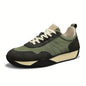 Chaussures de randonnée décontractées élégantes pour hommes - Dessus en tissu respirant, Semelle en PVC durable, Fermeture à lacets, Tenue d'extérieur et décontractée toutes saisons - Noir