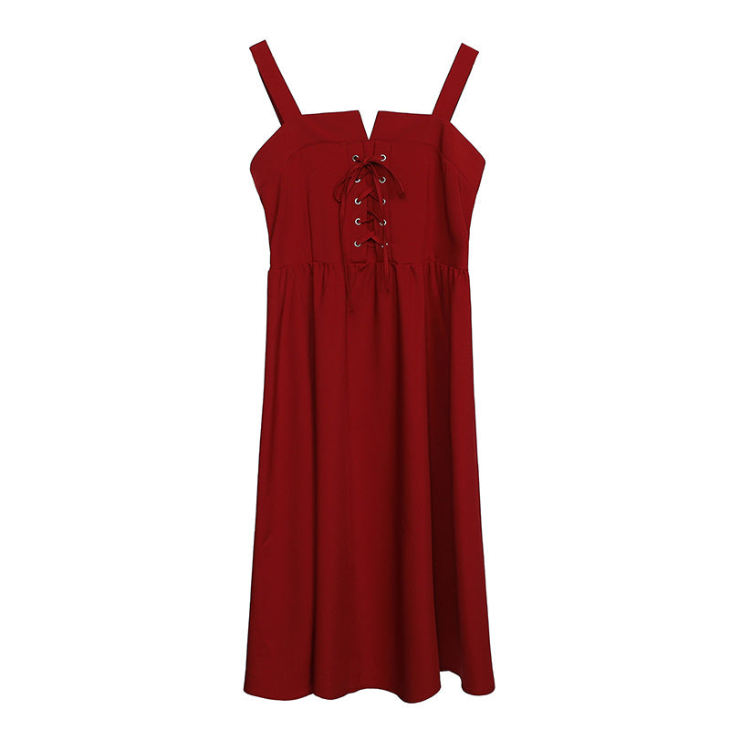 Oversized suspender dress