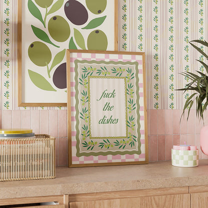 FUCK THE DISHES PRINT