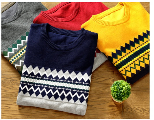 Mens wool knitted sweater