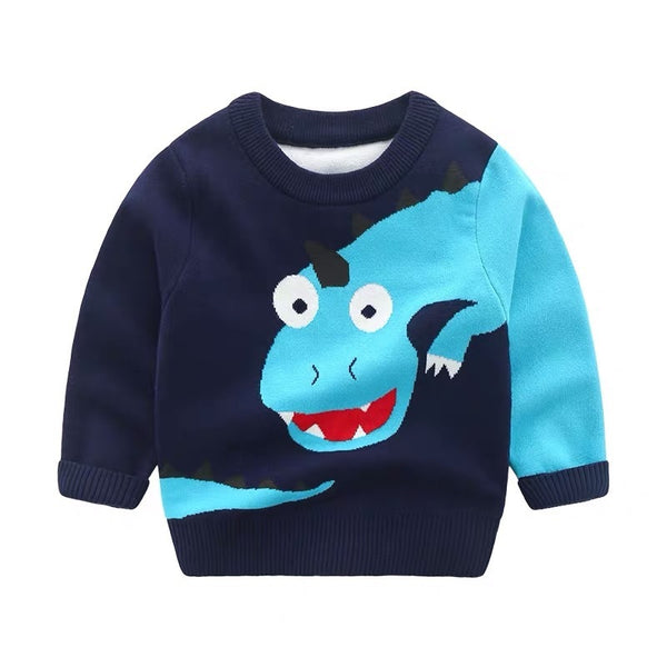 Children's Cartoon Kitted Sweater - Stuffs & Savers