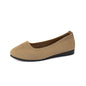 Women's Knit Mesh Slip-On Flat Shoes – Breathable Round Toe Casual Flats