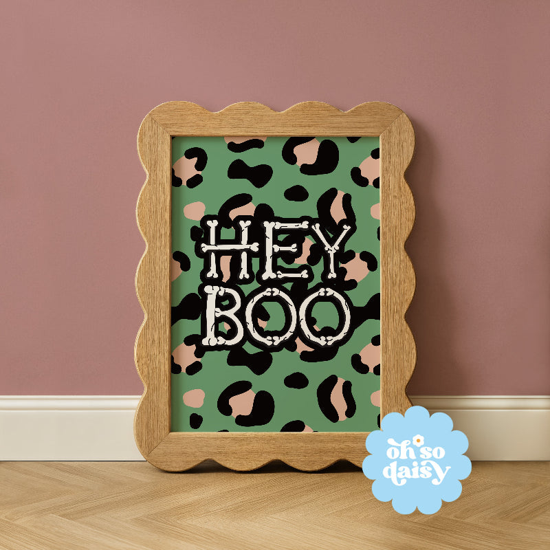 HEY BOO LEOPARD PRINT