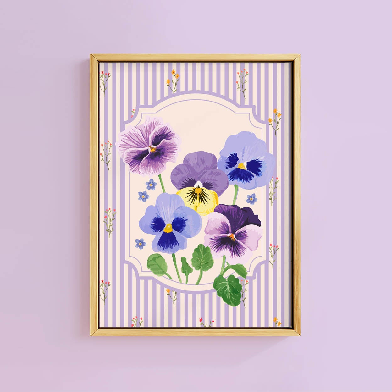 PANSY POSY LILAC PRINT