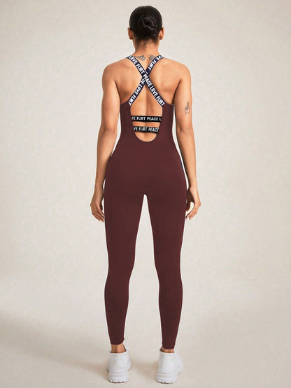 Seamless Camisole Jumpsuit – High Elastic Fit, Ultra-Comfortable