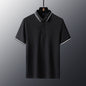 Anti-wrinkle Breathable Turn-down Collar Solid-color Shirt