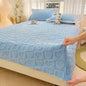 Milk Fiber Fitted Sheet Solid Color Tower Velvet Three-dimensional Carved