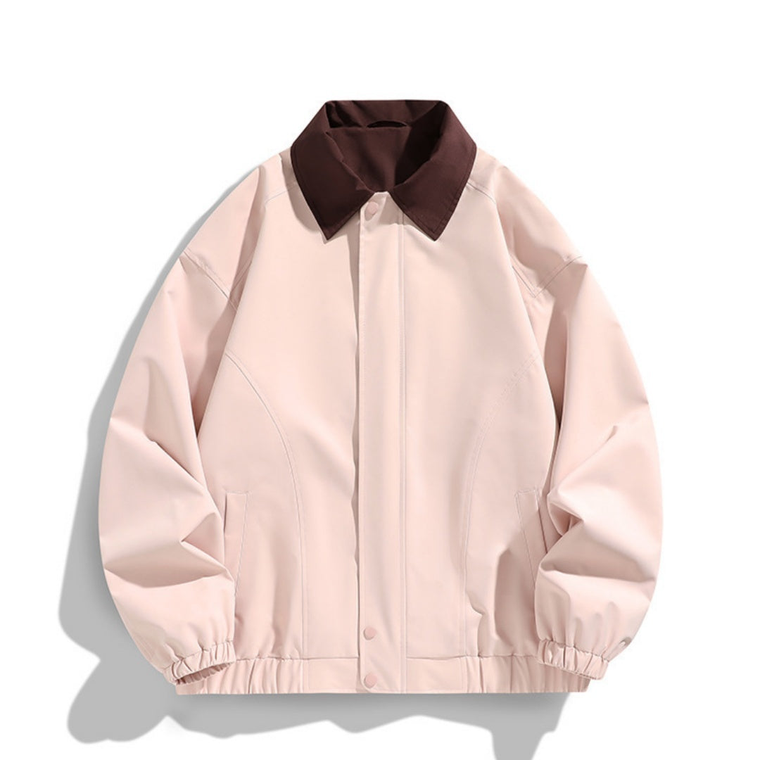 Polo Collar Jacket Top