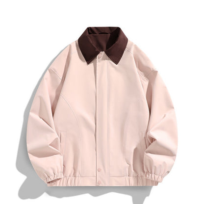 Polo Collar Jacket Top