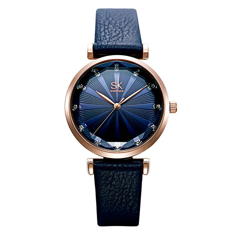 SK shengke glass belt watch
