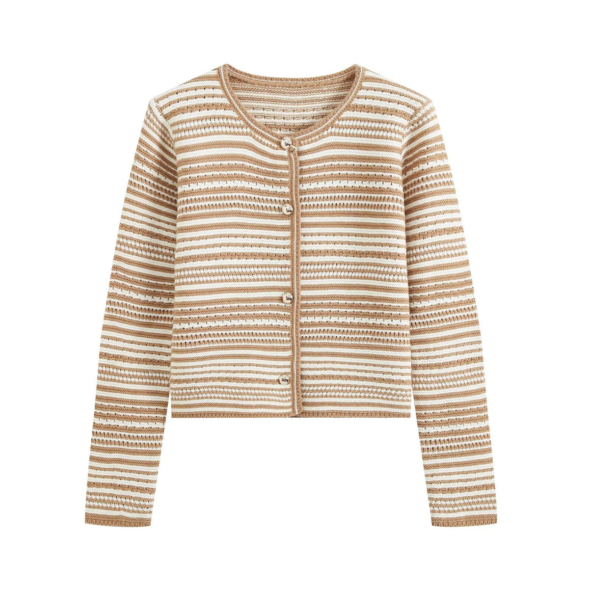striped knitted sweater for women