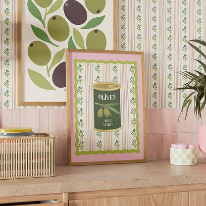 DECORATIVE OLIVE OIL PRINT