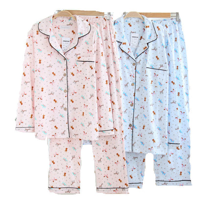 Knitted cotton Pajama set