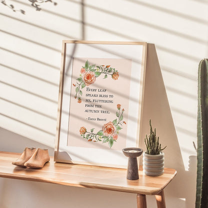 EMILY BRONTE AUTUMN PRINT