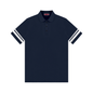 Women's Striped Color Block Polo Dress 210GSM