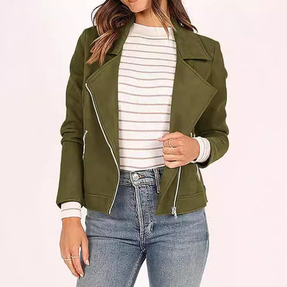 Zipper Pocket Short Coat