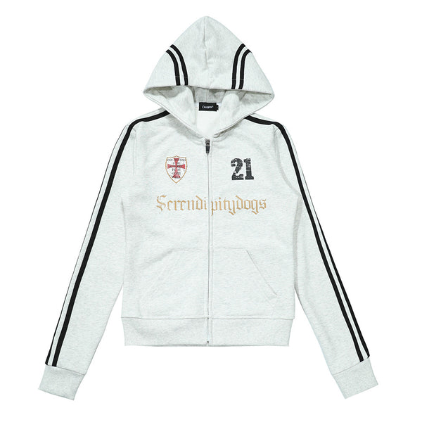 Color-Block Zip-Up Hoodie