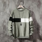 Mens Loose-colored pullover sweater