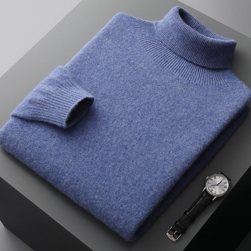 Pull homme à col montant