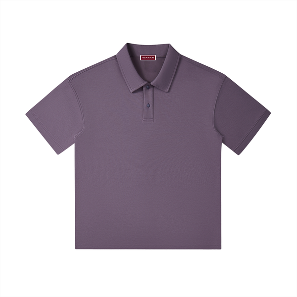 Drop Shoulder Short-Sleeve Polo