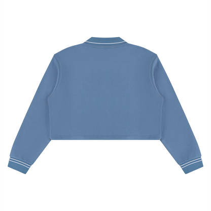 Women's Crop Collared Sweatshirt 410GSM
