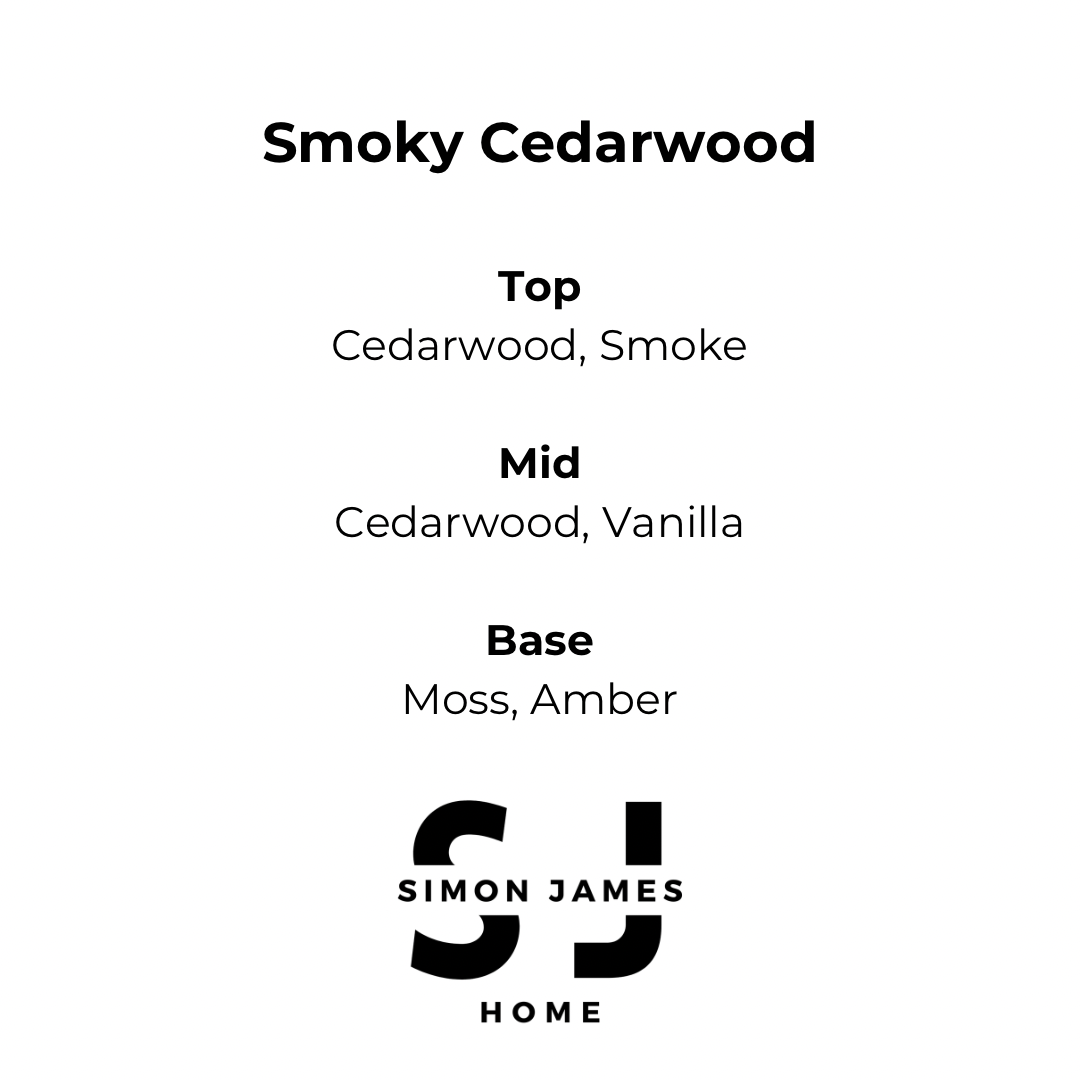 Smoky Cedarwood Candle - Handmade Soy Wax