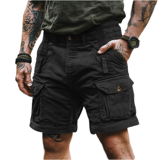 Pantalon salopette d'été décontracté multi-poches pour homme