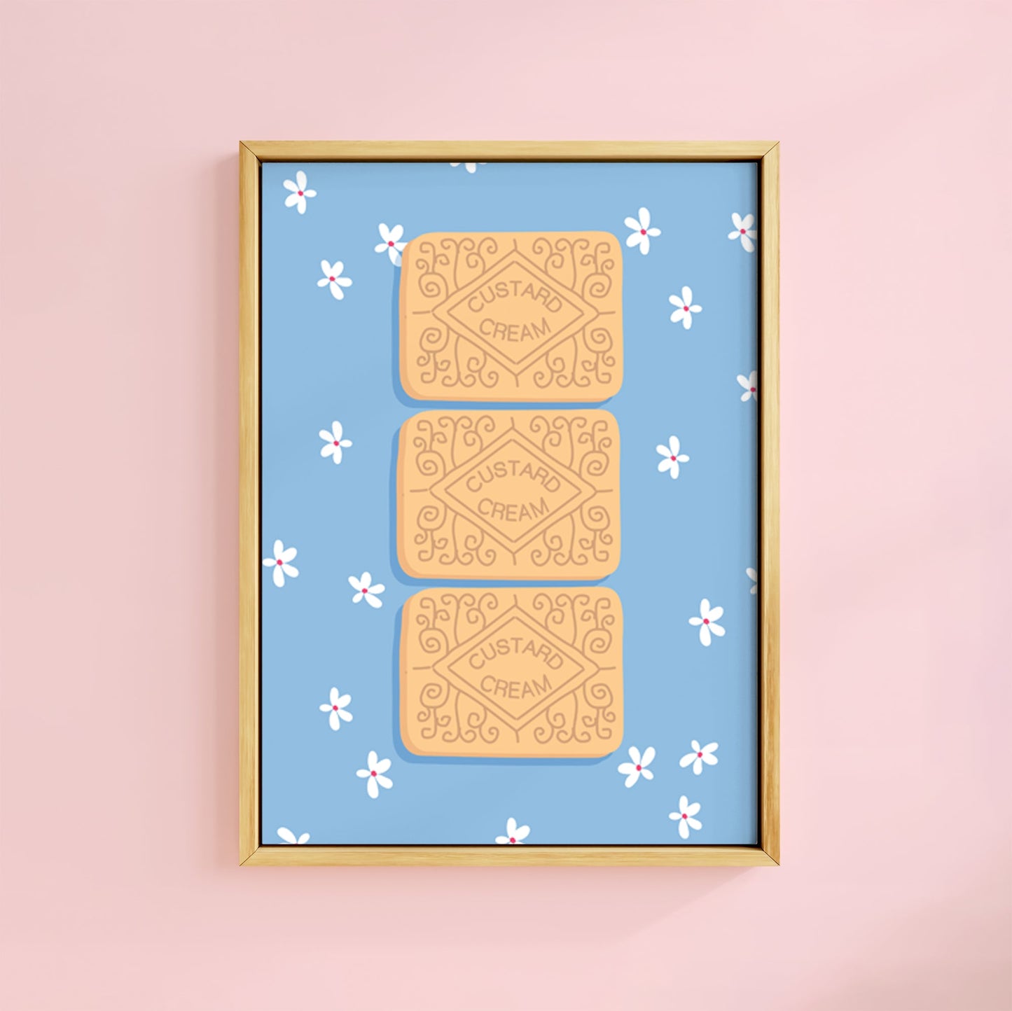 CUSTARD CREAMS BISCUIT PRINT