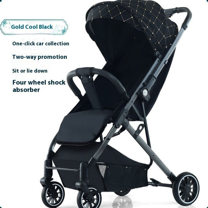 Pull Rod Type Ultra-light Stroller Four Minus