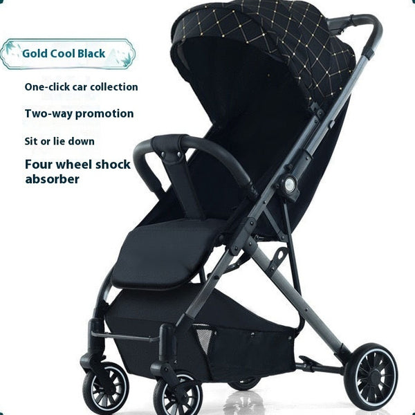 Pull Rod Type Ultra-light Stroller Four Minus