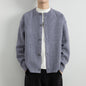 Men's Round Neck Cardigan Sweater